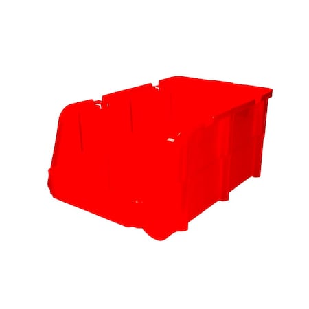 Surtek Stacking Bin Red 11in X 6in X 5in GAVR2